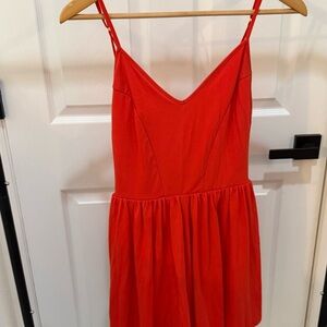 GB Vibrant Red-Orange Romper
